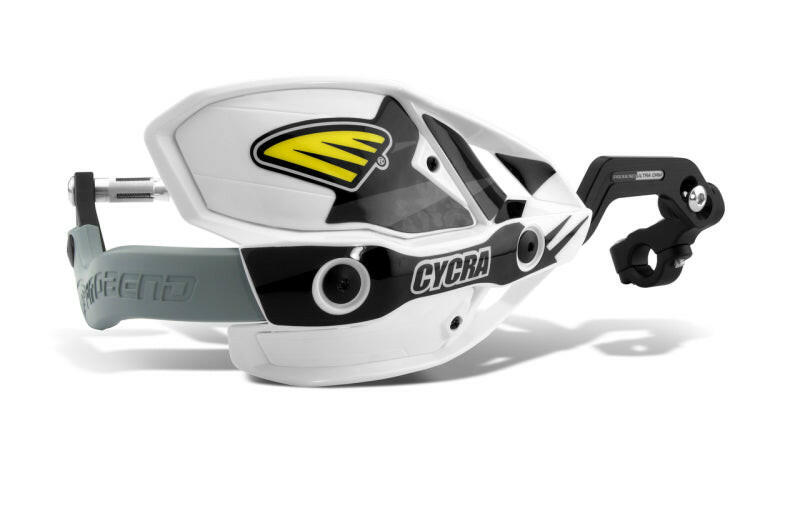 Cycra CRM Ultra 1-1/8 in. Clamp w/White Shields/White Covers Hand Guards Cycra