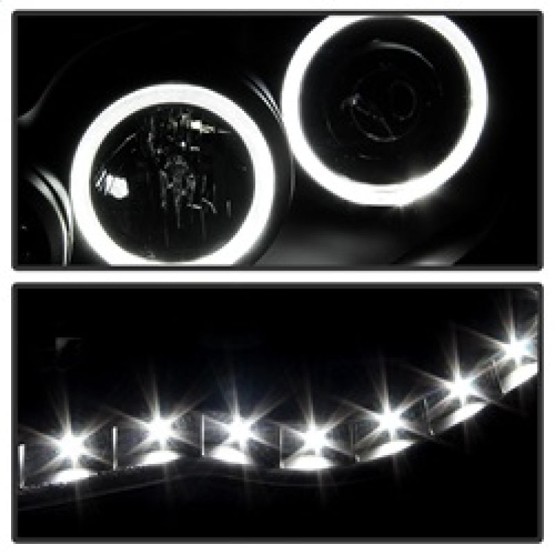 xTune Toyota Tacoma 05-11 Halo Projector Headlights Black PRO-JH-TT05-LED-BK Headlights SPYDER