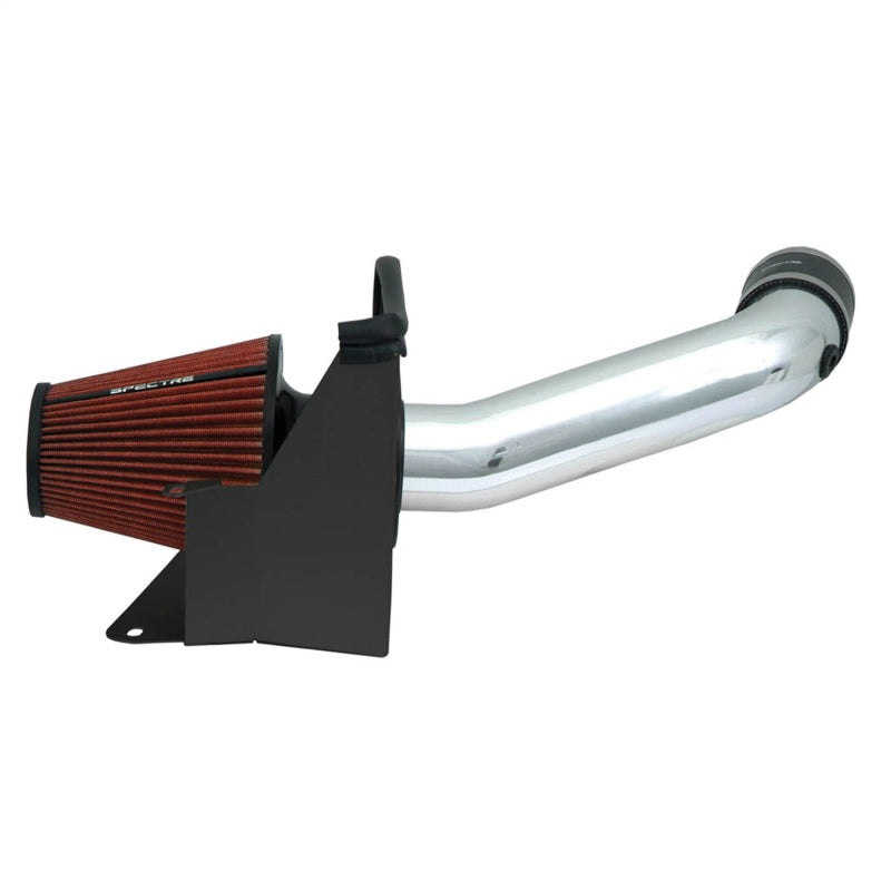 Spectre 07-11 Jeep Wrangler V6-3.8L F/I Air Intake Kit - Polished w/Red Filter Cold Air Intakes Spectre