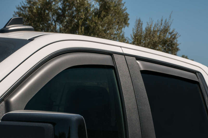 EGR 2019 Chevy 1500 Crew Cab In-Channel Window Visors - Dark Smoke Wind Deflectors EGR