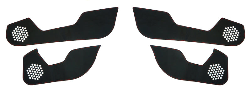 Revel GT Design Kick Panel Cover (Red Stitch) 18-19 Honda Civic Type-R / Hatchback - 4 Pieces Door Panels Revel