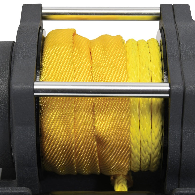 Superwinch 2500 LBS 12V DC 3/16in x 40ft Synthetic Rope Terra 2500SR Winch - Gray Wrinkle Winches Superwinch