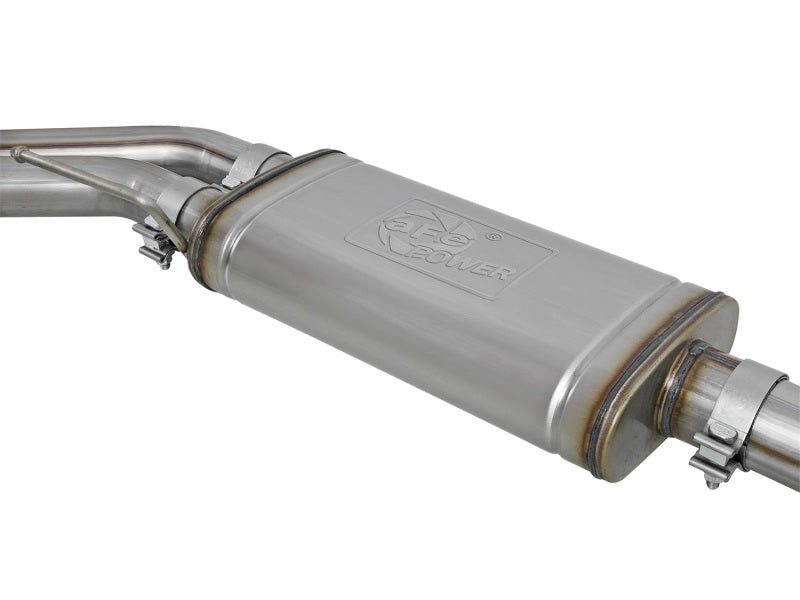 aFe Rebel Series 3in. to 2.5in. 409 SS C/B Exhaust 11-14 Ford F-150 V6-3.5L (tt) - Polished Tip Catback aFe