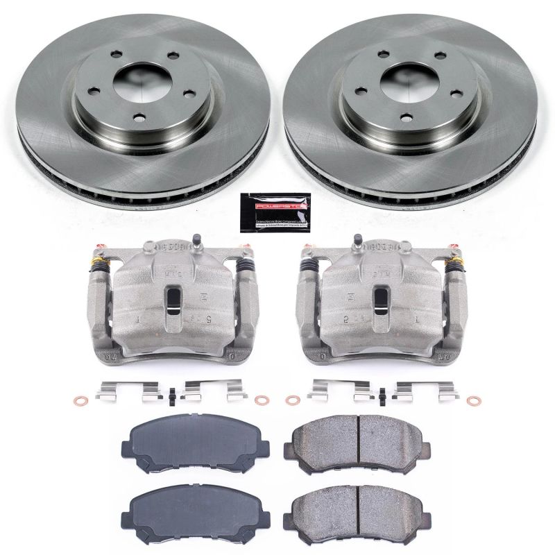 Power Stop 08-14 Nissan Rogue Front Autospecialty Brake Kit w/Calipers Brake Kits - OE PowerStop