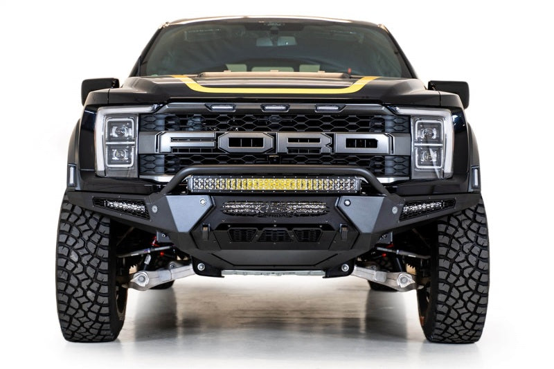 Addictive Desert Designs 21-22 Ford Raptor HoneyBadger Front Bumper Bumpers - Steel Addictive Desert Designs