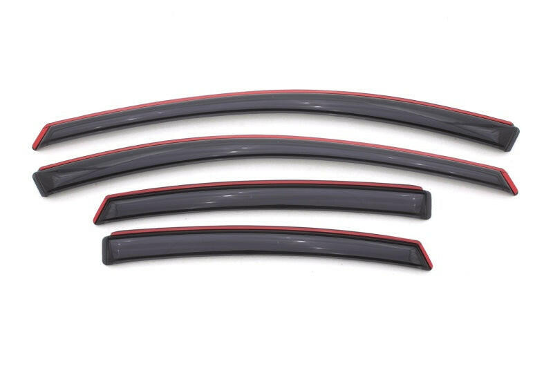 AVS 13-16 Dodge Dart Ventvisor In-Channel Front & Rear Window Deflectors 4pc - Smoke Wind Deflectors AVS