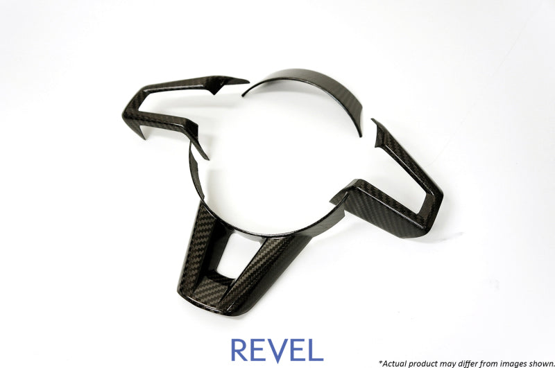 Revel GT Dry Carbon Steering Wheel Insert Covers 16-18 Mazda MX-5 - 4 Pieces Carbon Accessories Revel