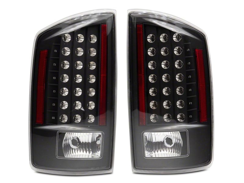 Raxiom 07-08 Dodge RAM 1500 LED Tail Lights- Blk Housing (Clear Lens) Tail Lights Raxiom
