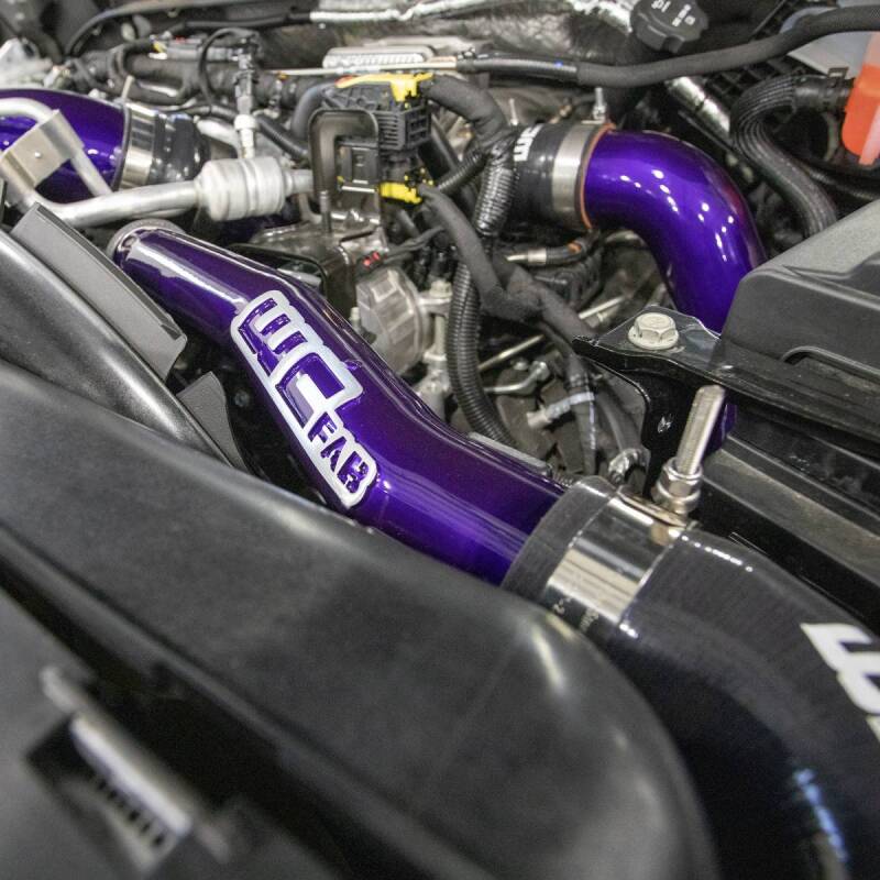 Wehrli 20-25 Chevy Duramax L5P Upper Coolant Pipe - Illusion Purple Radiator Hoses Wehrli