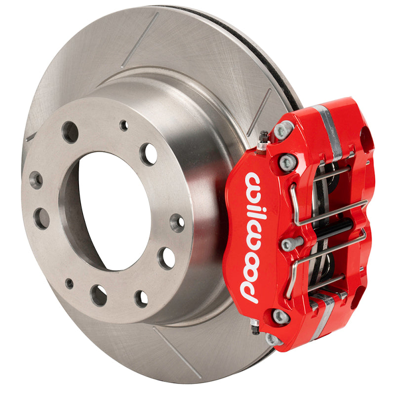 Wilwood kit rear NDPR PORS 911 84-89 11.42X.95 rotor GT red W/LINES Big Brake Kits Wilwood