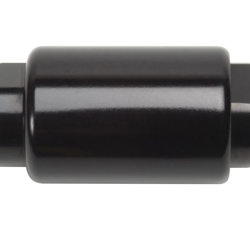 Russell Performance Black Anodized (3-1/4in Length 1-1/4in dia. -8 male inlet/outlet) Fuel Filters Russell