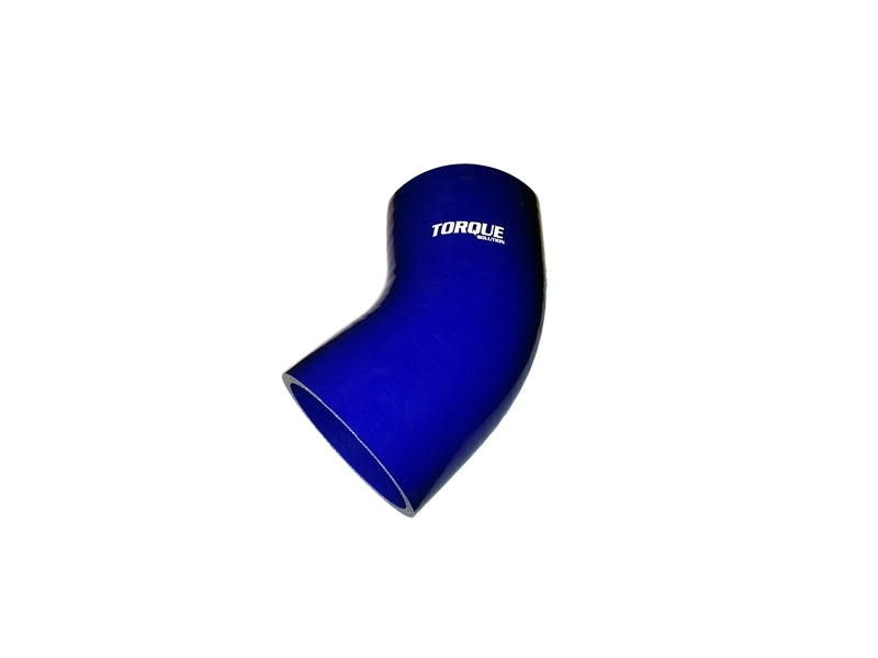 Torque Solution 45 Degree Silicone Elbow: 2.75 inch Blue Universal Silicone Couplers & Hoses Torque Solution