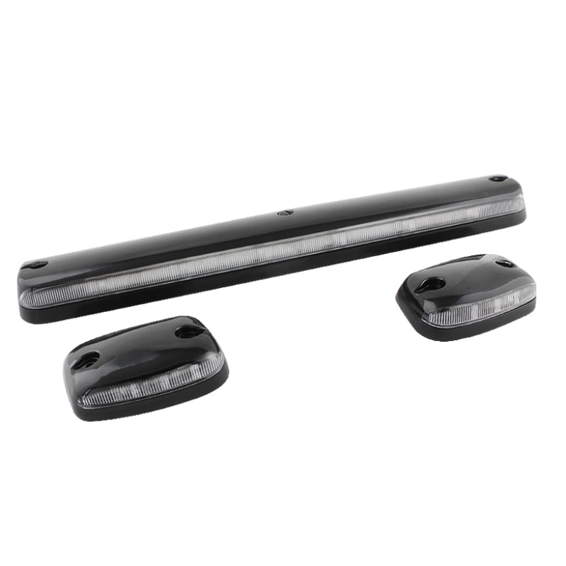 xTune Chevy Silverado 07-13 Amber LED Cab Roof Lights Clear ACC-LED-CS07-CR-C Sidemarkers & Indicators SPYDER