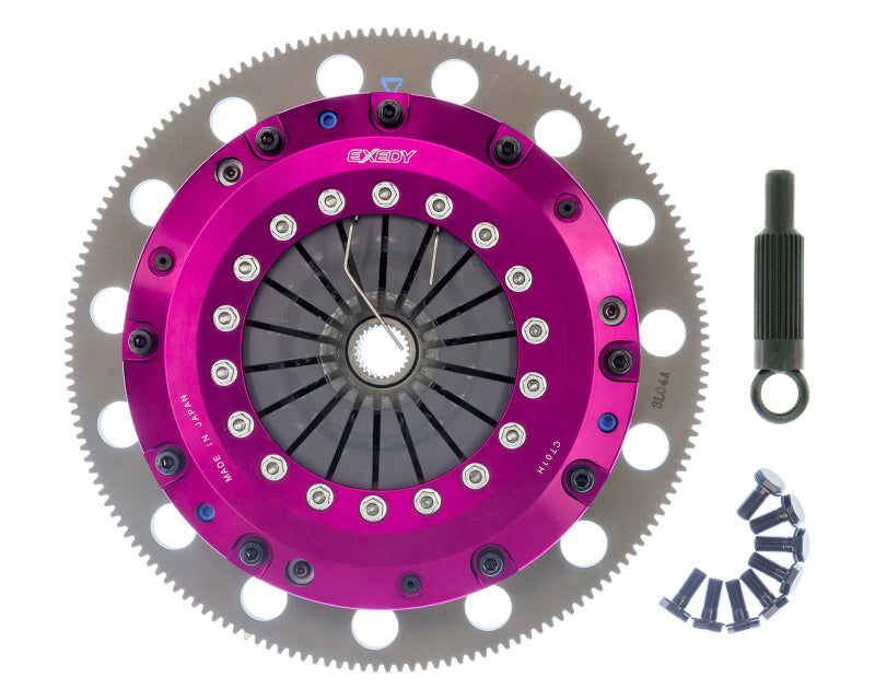 Exedy 96-16 Ford Mustang V8 4.6L/5.0L Hyper Twin Cerametallic Clutch Sprung Disc Push Type Cover Clutch Kits - Multi Exedy