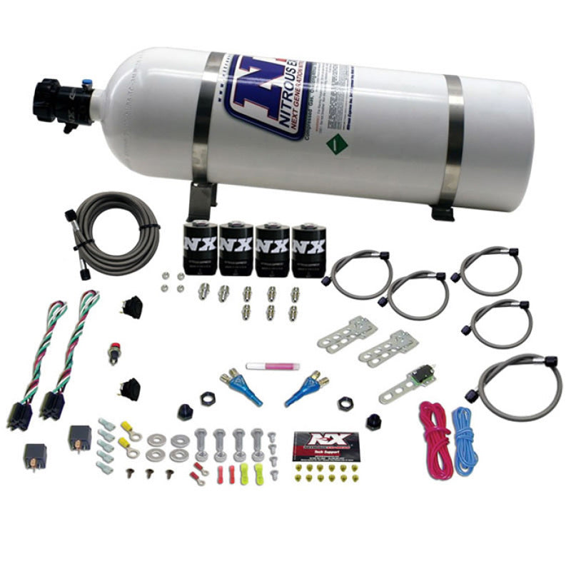 Nitrous Express GM EFI Dual Stage Nitrous Kit (50-150HP x 2) w/15lb Bottle Nitrous Systems Nitrous Express