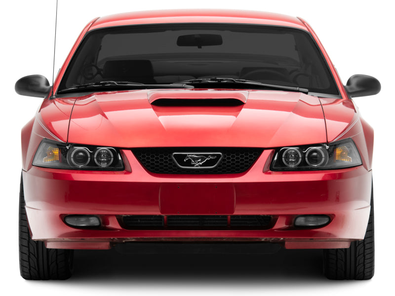 Raxiom 99-04 Ford Mustang Dual LED Halo Projector Headlights- Black Housing (Clear Lens) Headlights Raxiom