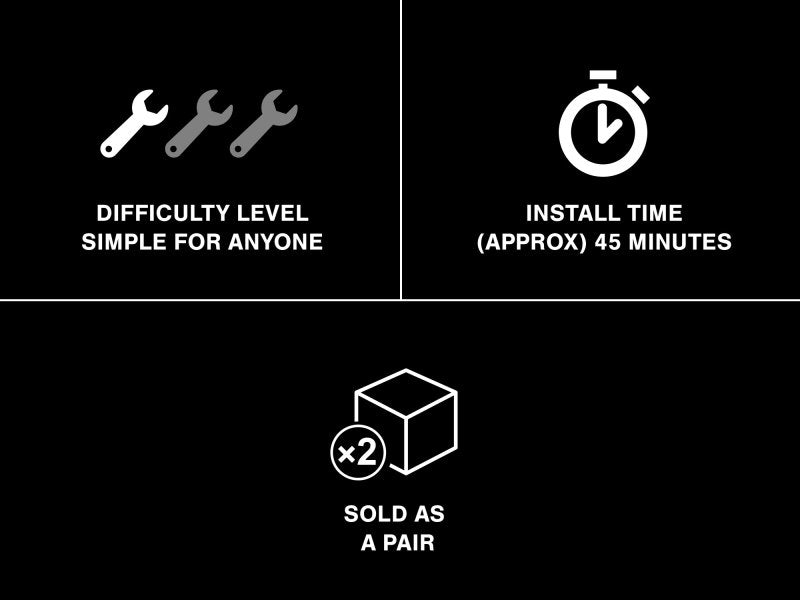 Raxiom 99-04 Ford Mustang Dual LED Halo Projector Headlights- Black Housing (Smoked Lens) Headlights Raxiom