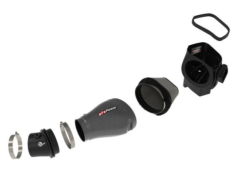 aFe Track Series Carbon Fiber Pro Dry S AIS - 2018 Jeep Grand Cherokee Trackhawk (WK2) V8-6.2L(SC) Cold Air Intakes aFe