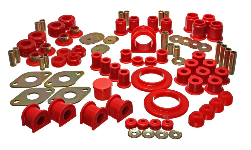 Energy Suspension 95-6/00 Toyota 4WD Pickup (Except T-100 & Tundra) Red Hyper-Flex Master Bushing S Bushing Kits Energy Suspension