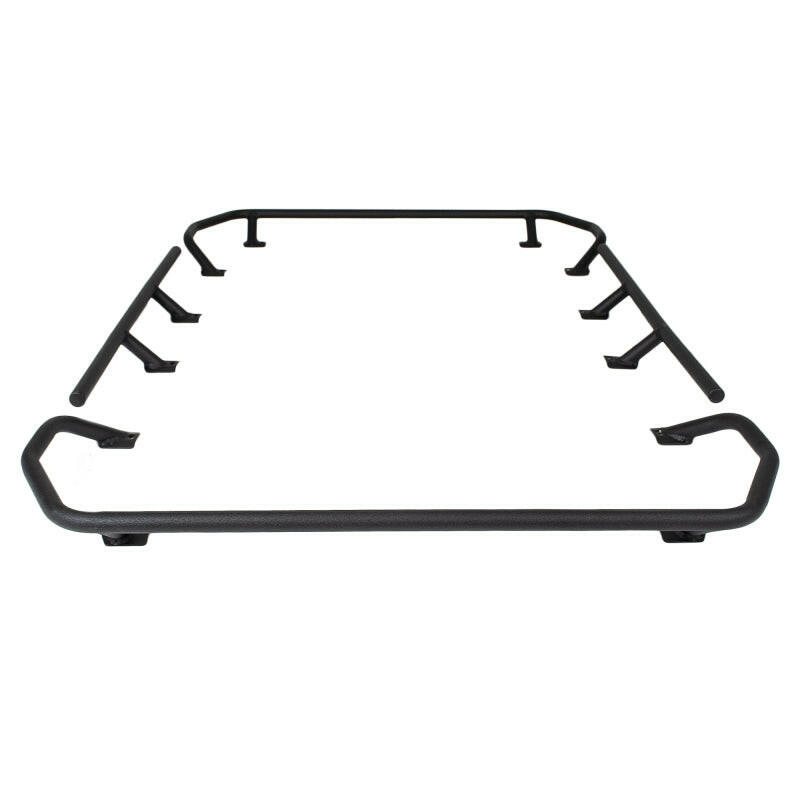 Go Rhino SRM300 Quad Overland Rail Kit (For 60x40in. Rack) - Tex. Blk (Rails ONLY - Req. Platform) Roof Baskets Go Rhino