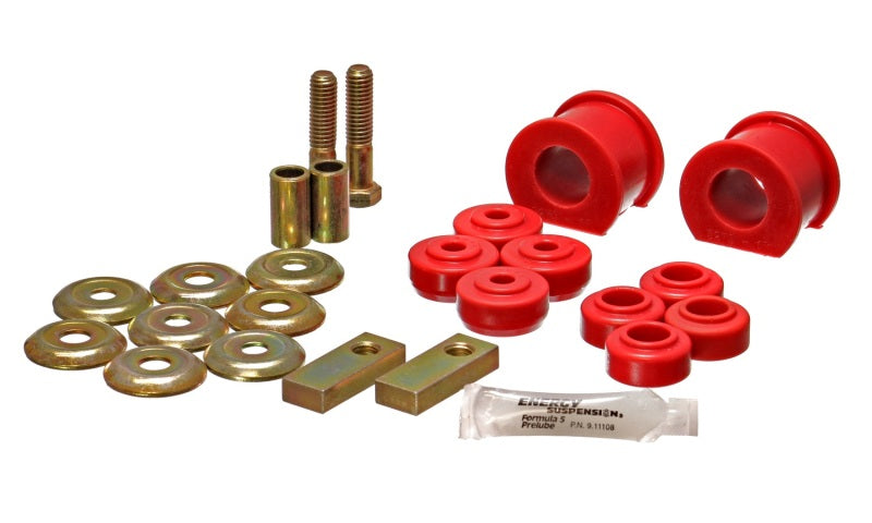 Energy Suspension Chry Stab Bar Bushing Set - Red Bushing Kits Energy Suspension