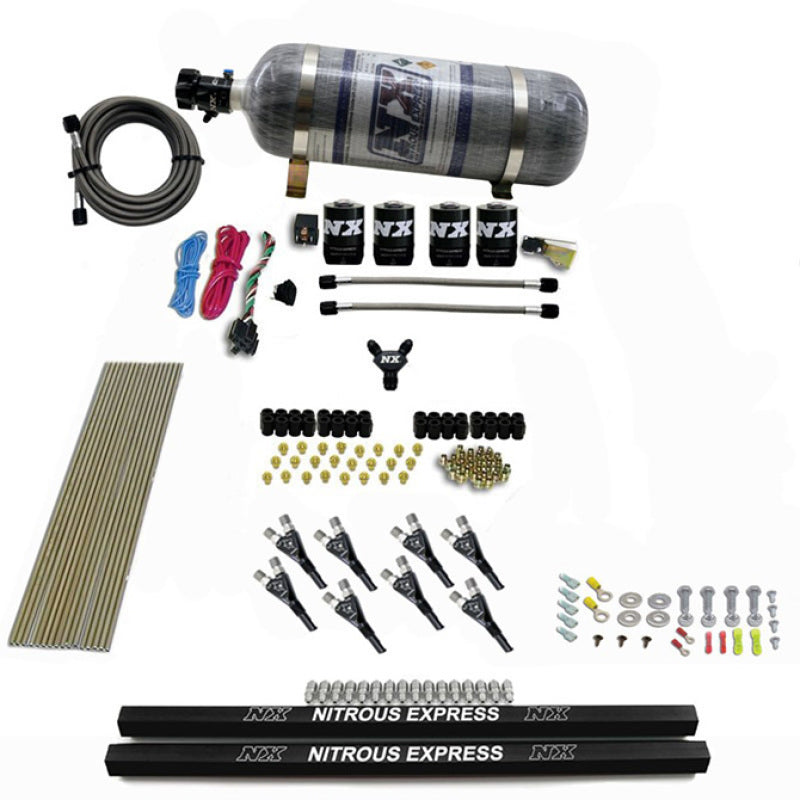 Nitrous Express Pro-Shk/Gas Nitrous Kit (200-600HP) w/Rails and Composite Bottle Nitrous Systems Nitrous Express