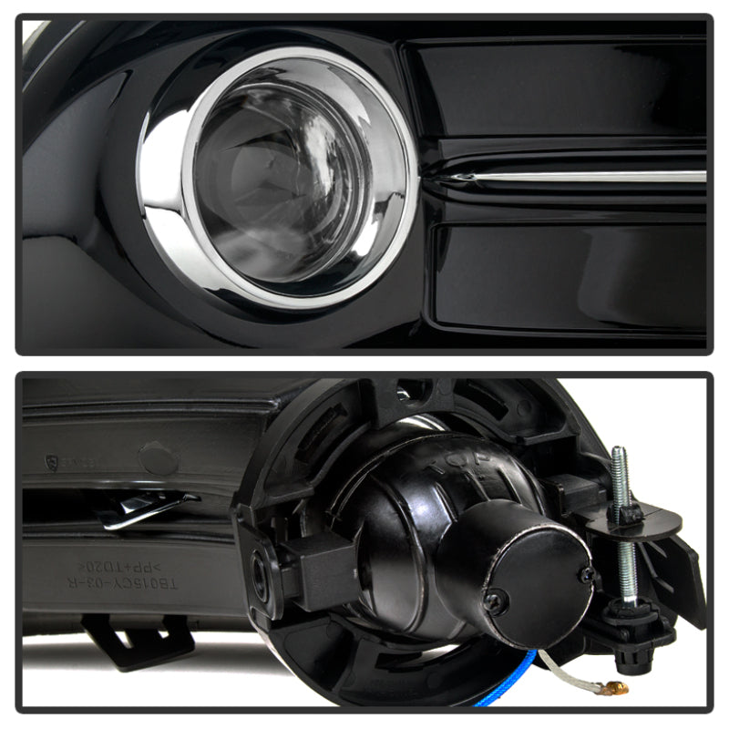 Spyder Dodge Dart 2013-2015 OEM Fog Light W/Universal Switch- Clear FL-DDART2013-C Fog Lights SPYDER