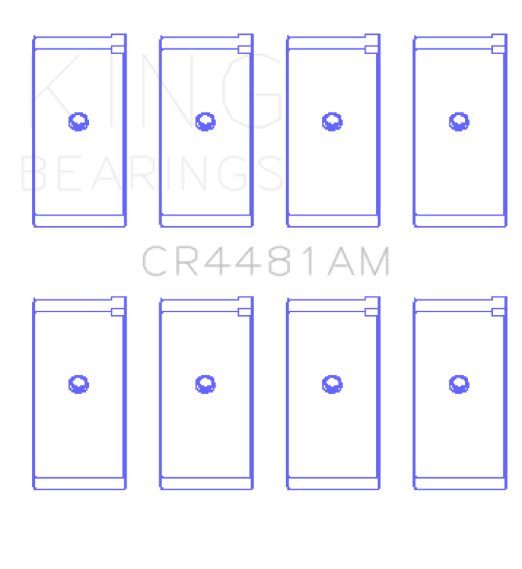 King Engine Bearings Mitsubishi 4G63/4G64 6 Bolt 1st Gen DSM (Size 0.50mm) Rod Bearing Set Bearings King Engine Bearings