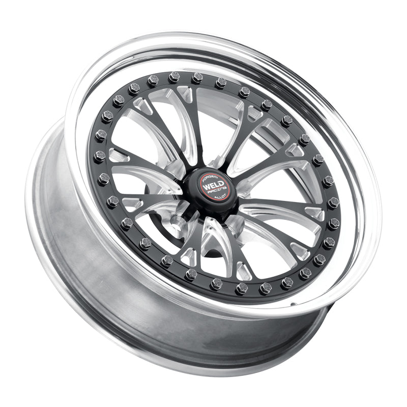 Weld Vitesse 17x10 / 5x4.5mm BP / 8in. BS Low Pad Black Wheel - Polished Non-Beadlock Wheels - Forged Weld