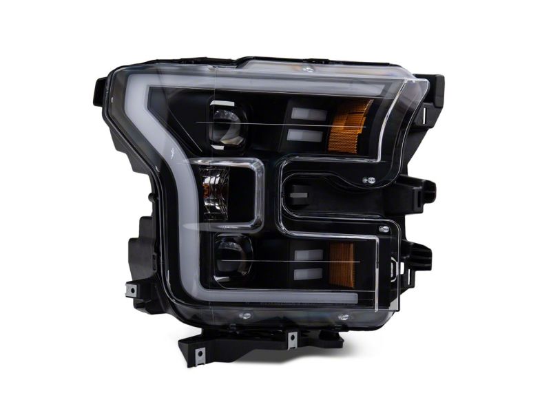 Raxiom 15-17 Ford F-150 G3 Projector Headlights w/ LED Accent- Black Housing (Clear Lens) Headlights Raxiom