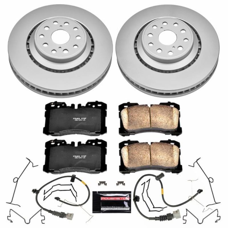 Power Stop 10-17 Lexus LS460 Front Z17 Evolution Geomet Coated Brake Kit Brake Kits - Performance Blank PowerStop
