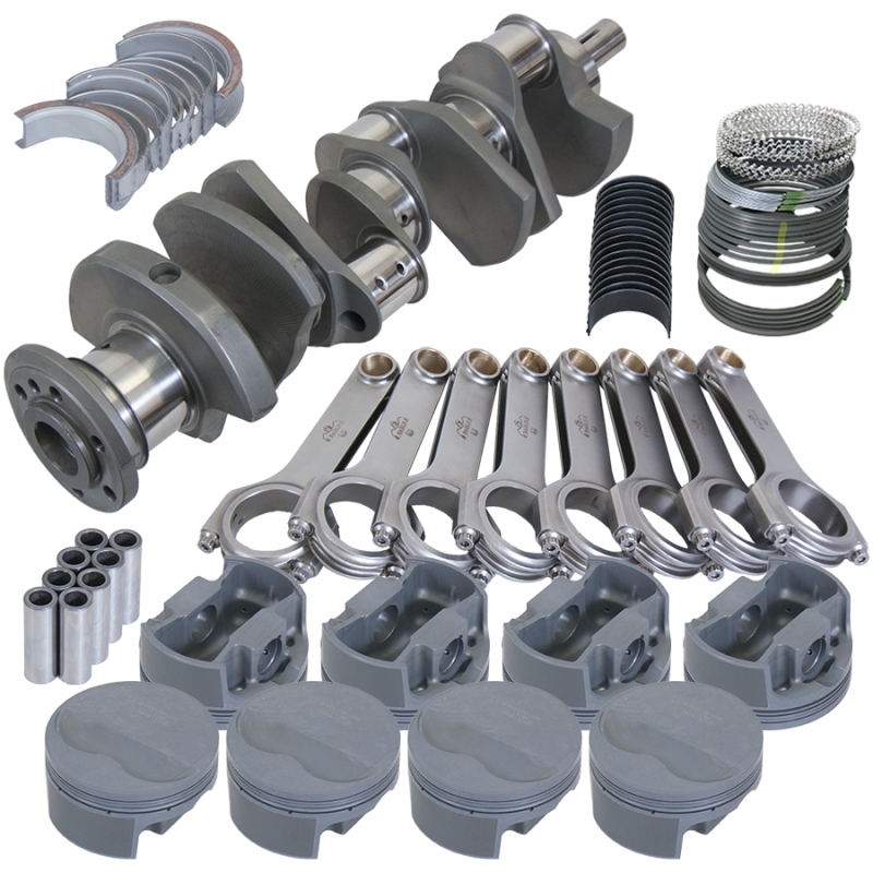 Eagle Pontiac 455 4.250in Crank 6.800in H-Beam -6cc Flat Top 4.155in Pistons Rotating Assembly Rotating Assemblies Eagle