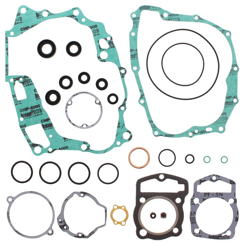 Vertex Gaskets 86-91 Honda XR200R Complete Gasket Kit w/ Oil Seals Engine Hardware Vertex Pistons