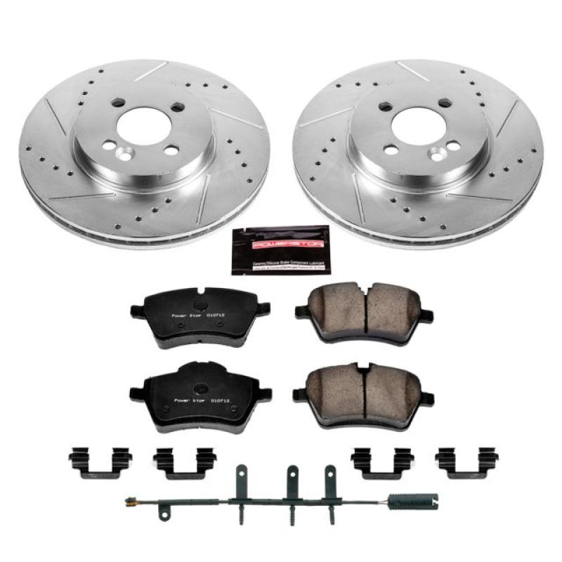 Power Stop 07-08 Mini Cooper Front Z23 Evolution Sport Brake Kit Brake Kits - Performance D&S PowerStop