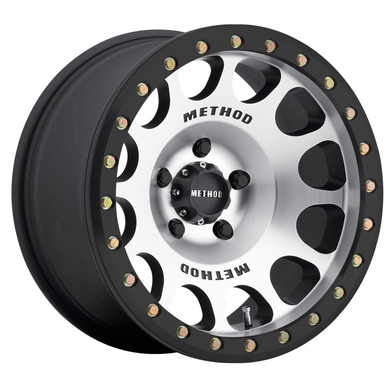Method MR105 Beadlock 17x9 -38mm Offset 5x5 71.5mm CB Machined w/Matte Black Ring Wheel Wheels - Cast Method Wheels