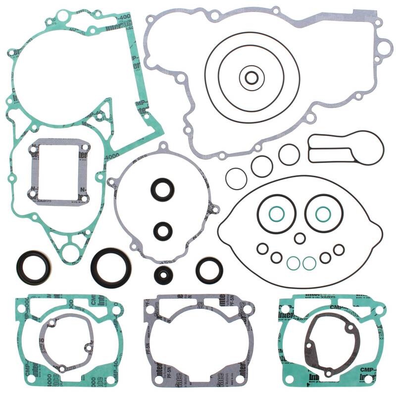 Vertex Gaskets 2005 KTM EXC 300 Complete Gasket Kit w/ Oil Seals Engine Hardware Vertex Pistons