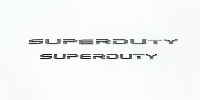 Putco 17-20 Ford SUPERDUTY Letters (Stamped/Black Platinum) Hood/Front Exterior Trim Putco