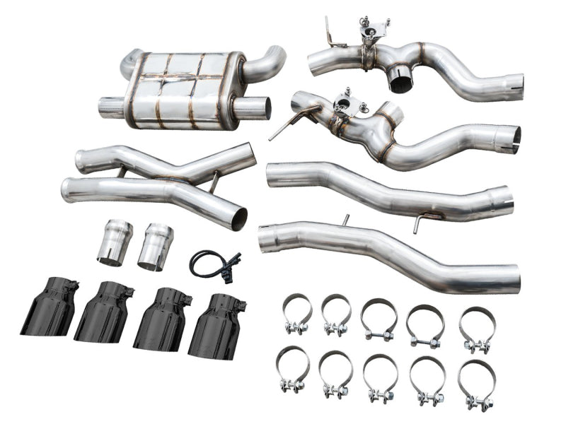 AWE Tuning SwitchPath Cat-Back Exhaust for BMW G8X M3/M4 - Diamond Black Tips Catback AWE Tuning