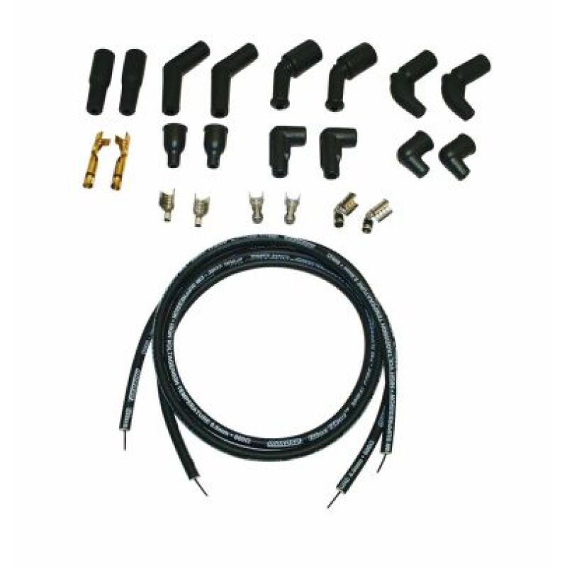 Moroso 78-15 Harley-Davidson Universal Spiral Core Wire Set - Black Spark Plug Wire Sets Moroso