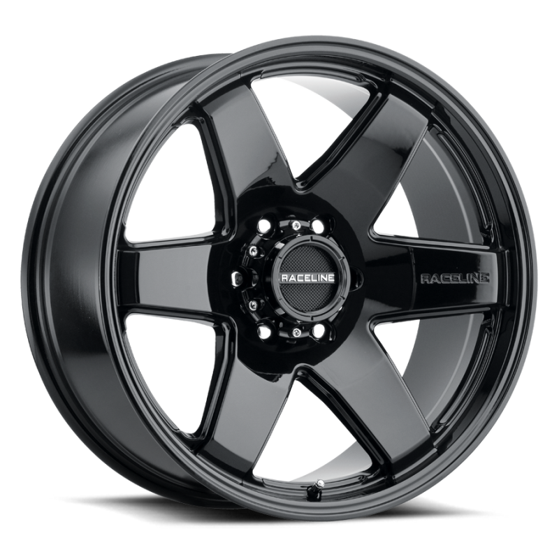 Raceline 942B Addict 18x8in / 6x135 BP / 35mm Offset / 87.1mm Bore - Gloss Black Wheel Wheels - Cast Raceline