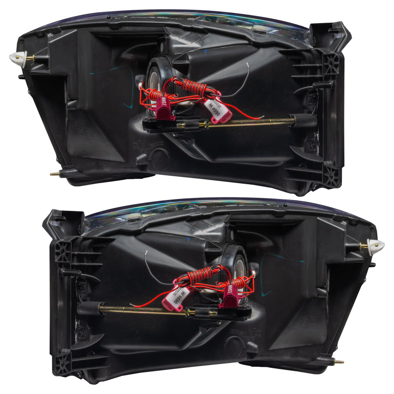 Oracle 07-08 Dodge Ram SMD HL - Black - ColorSHIFT w/ Simple Controller Headlights ORACLE Lighting