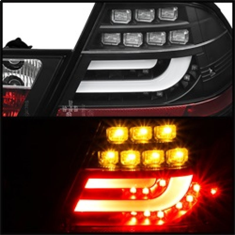 Spyder BMW E46 00-03 2Dr Coupe Light Bar LED Tail Lights Blk ALT-YD-BE4600-LBLED-BK Tail Lights SPYDER