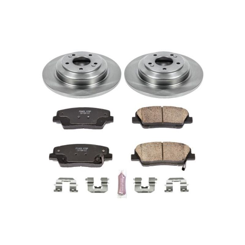 Power Stop 10-16 Hyundai Genesis Coupe Rear Autospecialty Brake Kit Brake Kits - OE PowerStop