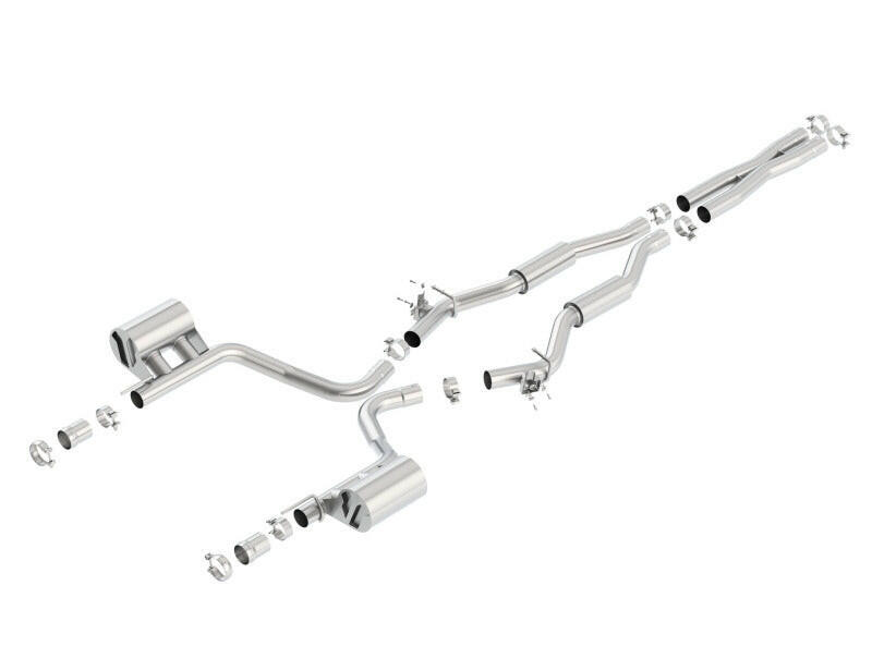 Borla 15-16 Dodge Challenger SRT 392 S-Type Catback Exhaust Single Split Rear Exit (No Tip) Catback Borla