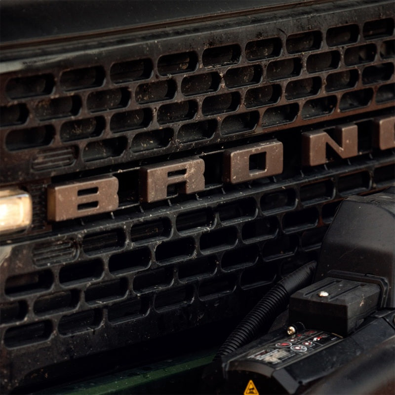 Ford Racing 2021+ Bronco Grille Lettering Overlay Kit - Bronze Other Body Components Ford Racing