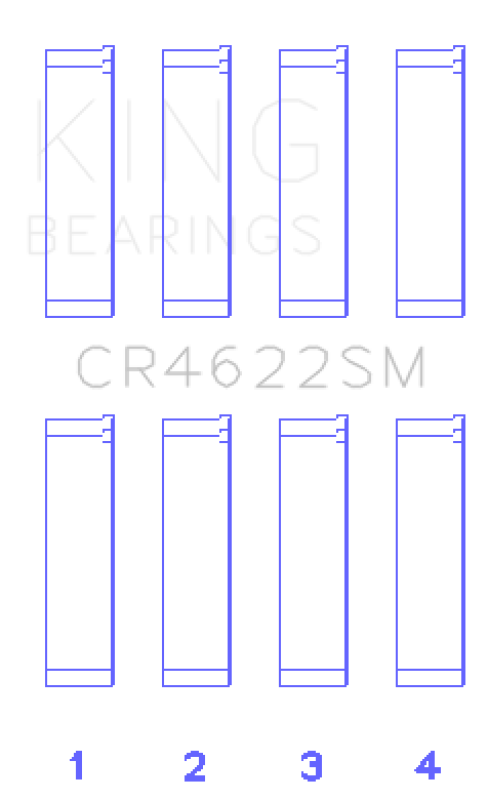 King Engine Bearings Subaru Fb20 (Size +0.25mm) Connecting Rod Bearing Set Connecting Rods King Engine Bearings