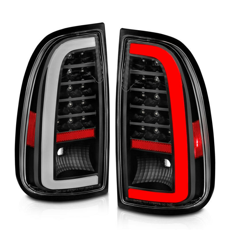 ANZO 00-06 Toyota Tundra LED Taillights w/ Light Bar Black Housing Clear Lens Tail Lights ANZO