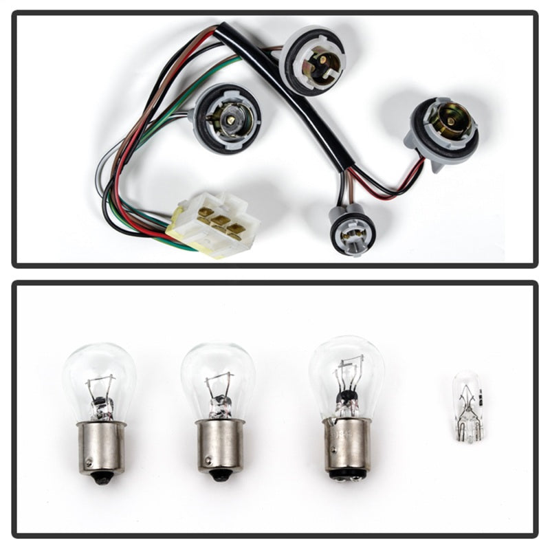 xTune Nissan Hardbody Pickup/D21 1986-1997 Tail Lights OEM ALT-JH-NP86-OE-RC Tail Lights SPYDER