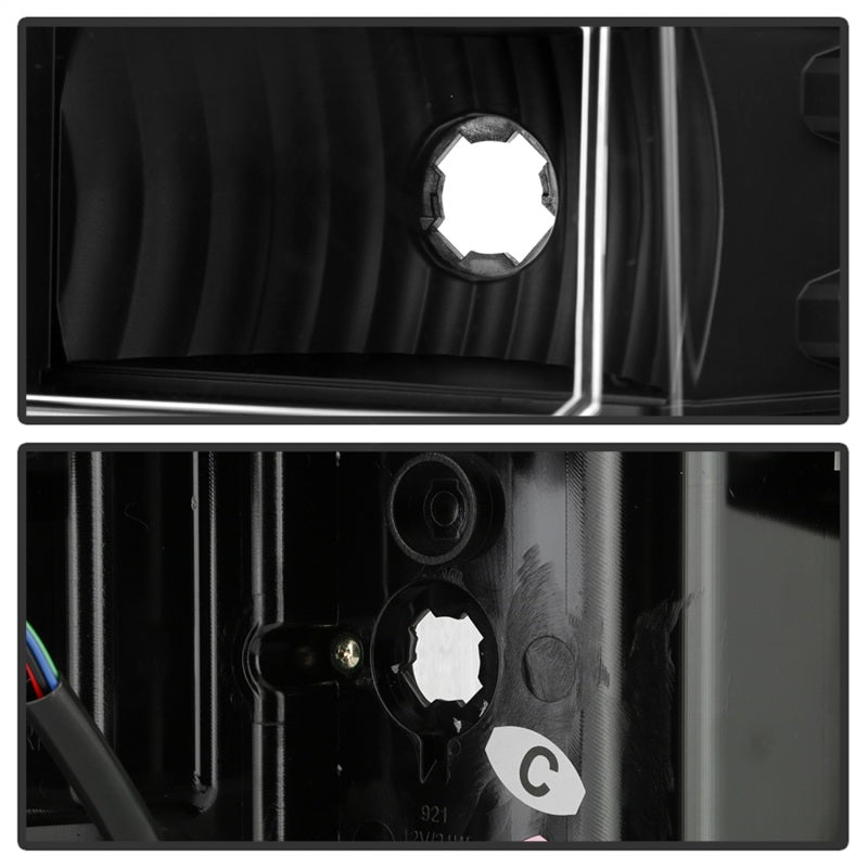 Spyder 16-18 Chevy Silverado Light Bar LED Tail Lights - All Black ALT-YD-CS16-LED-B Tail Lights SPYDER