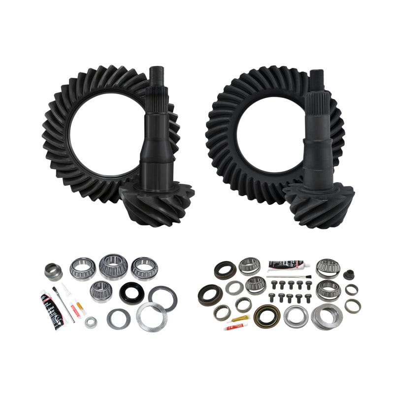 Yukon Gear & Install Kit Package for 11-19 Ford F150 9.75in Front & Rear 4.56 Ratio Differential Install Kits Yukon Gear & Axle